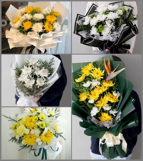贵州毕节市赫章县兴发乡栽根村白事花束代送